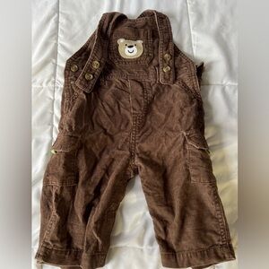 Carters Boys Brown Corduroy Overalls very soft